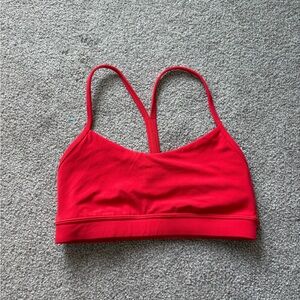 Lululemon Flow Y Bra Size 6 Red